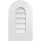 Ekena Millwork Round Top Surface Mount PVC Gable Vent: Non-Functional, w/ 3-1/2"W x 1"P Standard Frame, 12"W x 20"H GVPRT12X2001SN - alternate 1